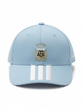 adidas Argentina AFA 3-Star Soccer Baseball Cap Light Blue OSFM Unisex